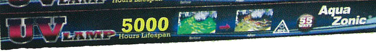 Aqua Zonic Universal UV Filter Replacement Tube — 48000 55w