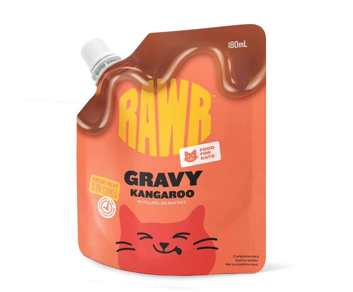 RAWR Gravy Kangaroo pouch front right angle view