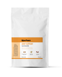 Raw Pawz Joint Support Health Functional Dog Meal Topper 100g pack, front of pack