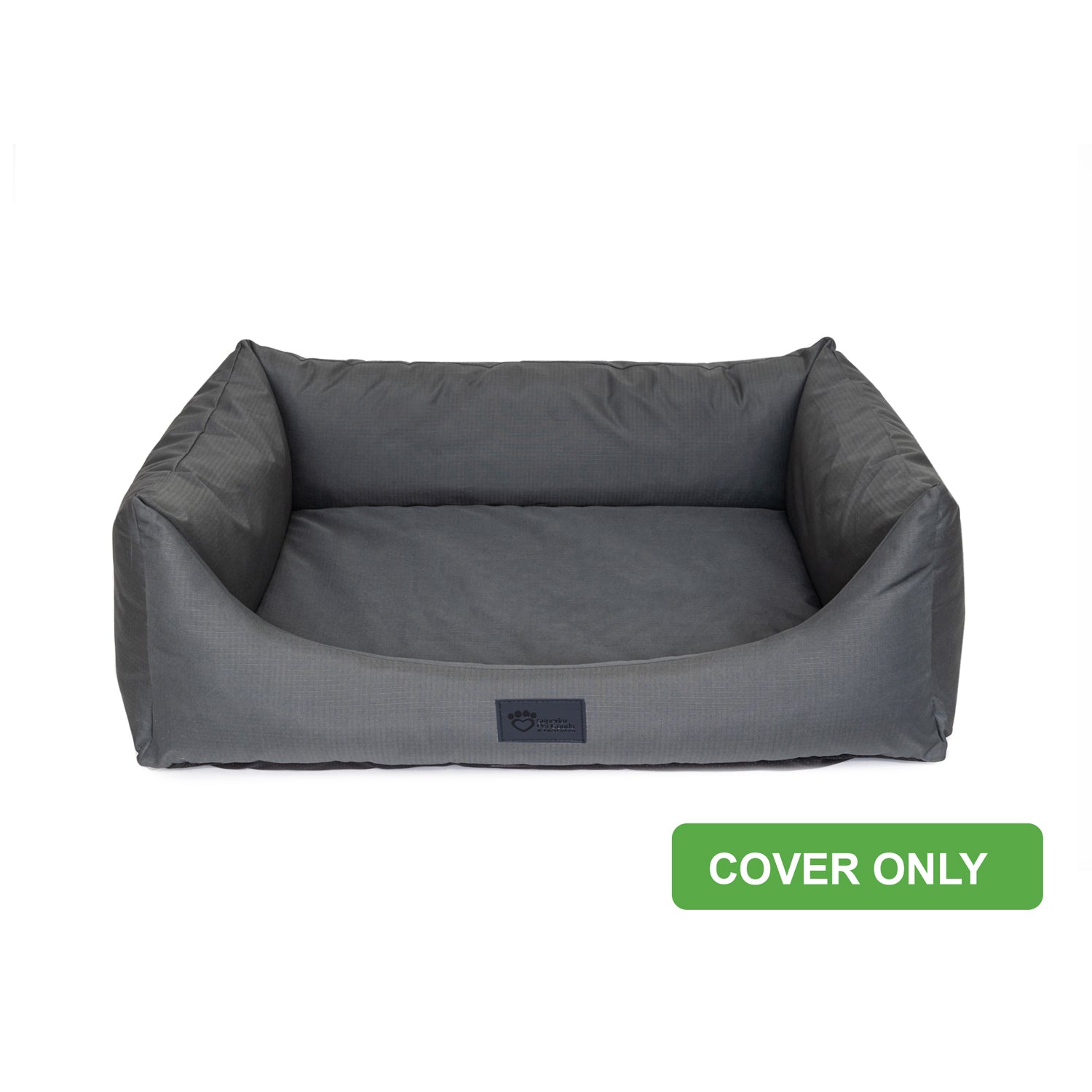 Jungle Grey ripstop cover for the Superior Pet Goods High Side Hideout Ortho Dog Bed