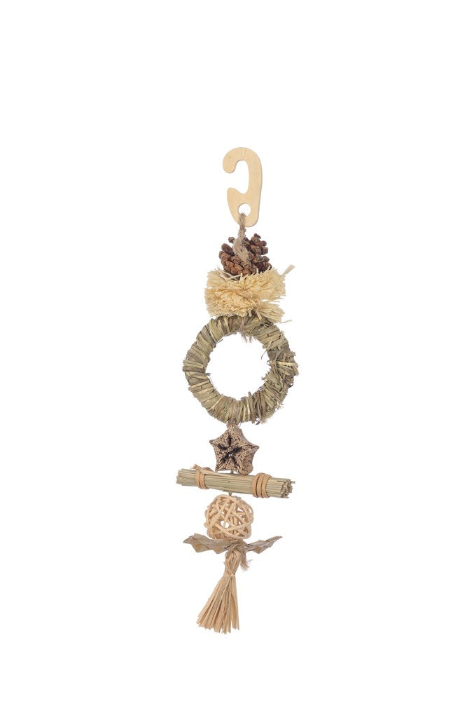 Nature Island Bird Toys Ring N Pom Pom