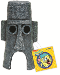 Penn Plax SpongeBob Squarepants Squidward's Home Aquarium Ornament - Standard | PeekAPaw Pet Supplies
