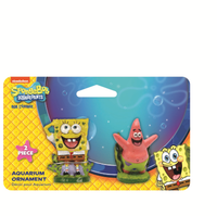 Penn Plax SpongeBob Squarepants & Patrick Mini Aquarium Ornament | PeekAPaw Pet Supplies