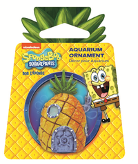 Penn Plax SpongeBob Squarepants Pineapple Home Aquarium Ornament - Mini | PeekAPaw Pet Supplies