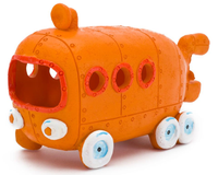 Penn Plax SpongeBob Squarepants Bikini Bottom Bus Aquarium Ornament | PeekAPaw Pet Supplies