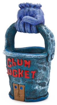 Penn Plax SpongeBob Squarepants Chum Bucket Aquarium Ornament | PeekAPaw Pet Supplies