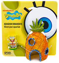 Penn Plax SpongeBob Squarepants with Pineapple Home Aquarium Ornament | PeekAPaw Pet Supplies