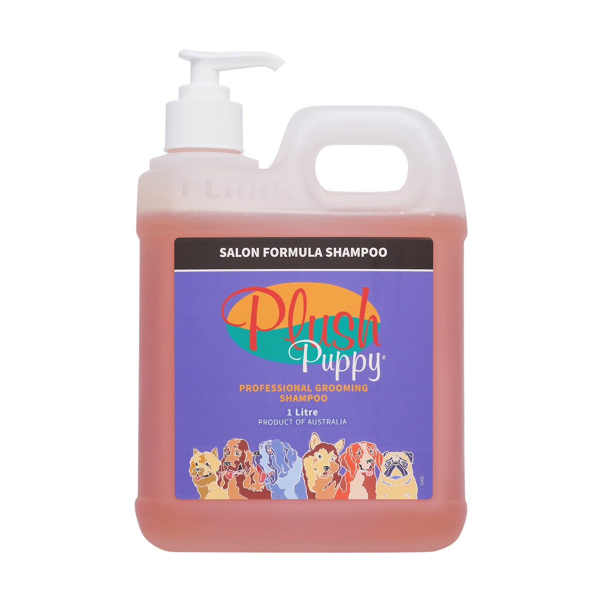 Plush Puppy Salon Formula Shampoo 1 Litre – front of bottle