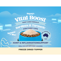 Bugsy's Vital Boost Joint Care Sardine Cat Food Topper 120g