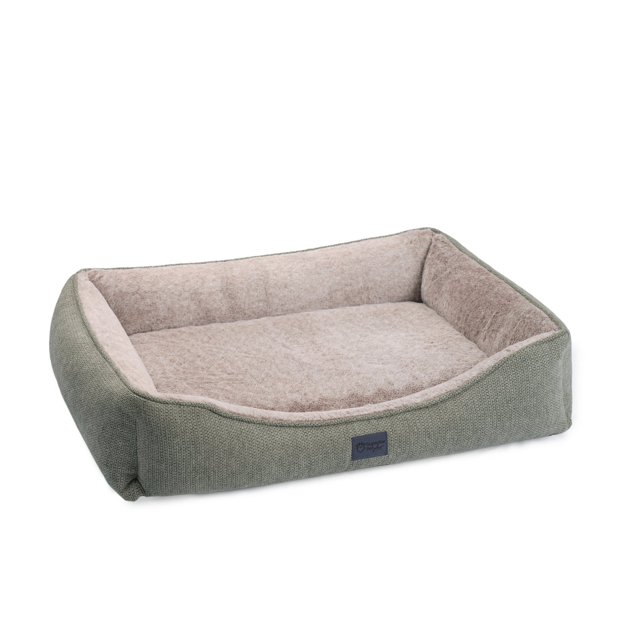 Superior Pet Goods Ortho Haven in Sage, angled view