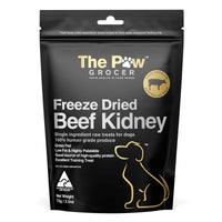 The Paw Grocer Black Label Beef Kidney dog treats, 72g pack front