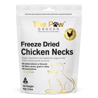 The Paw Grocer Chicken Necks dog & cat treats, 90g pack front