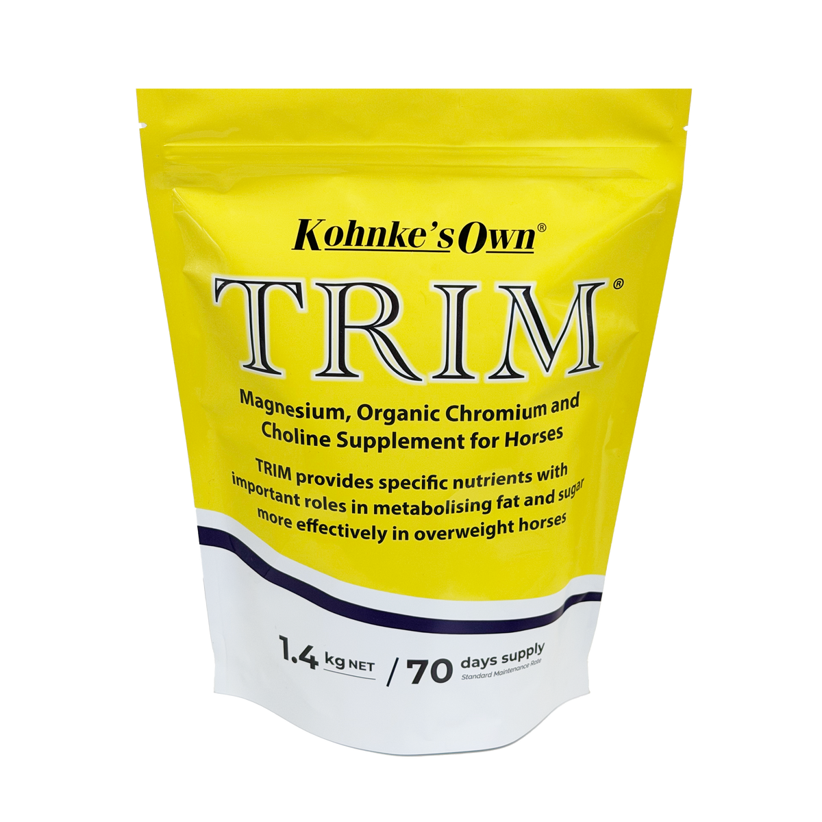 Kohnke's Own TRIM horse weight management supplement 1.4kg pack