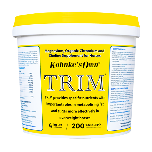 Kohnke's Own TRIM horse weight management supplement 4kg pack