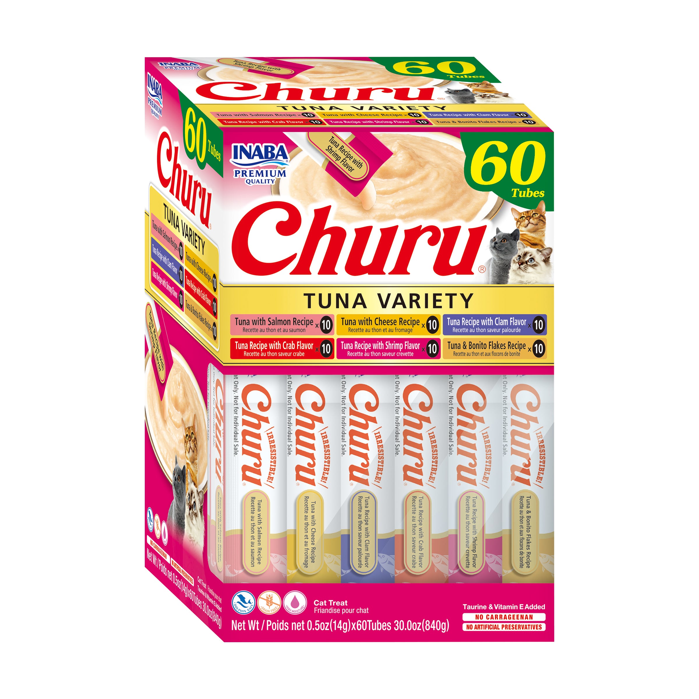 Inaba Cat Treat Churu Puree Tuna Varieties