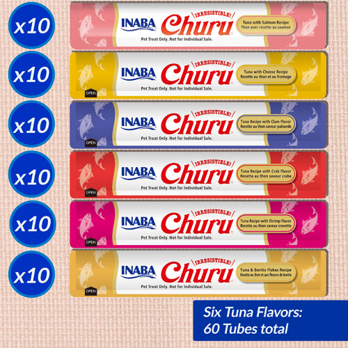 Inaba Cat Treat Churu Puree Tuna Varieties