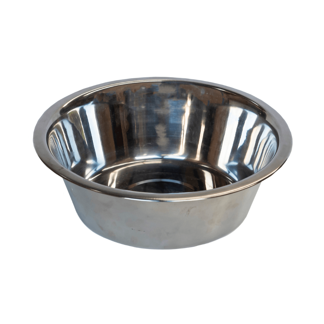 Superior Pet Goods Economy stainless steel pet bowl, alternate angle