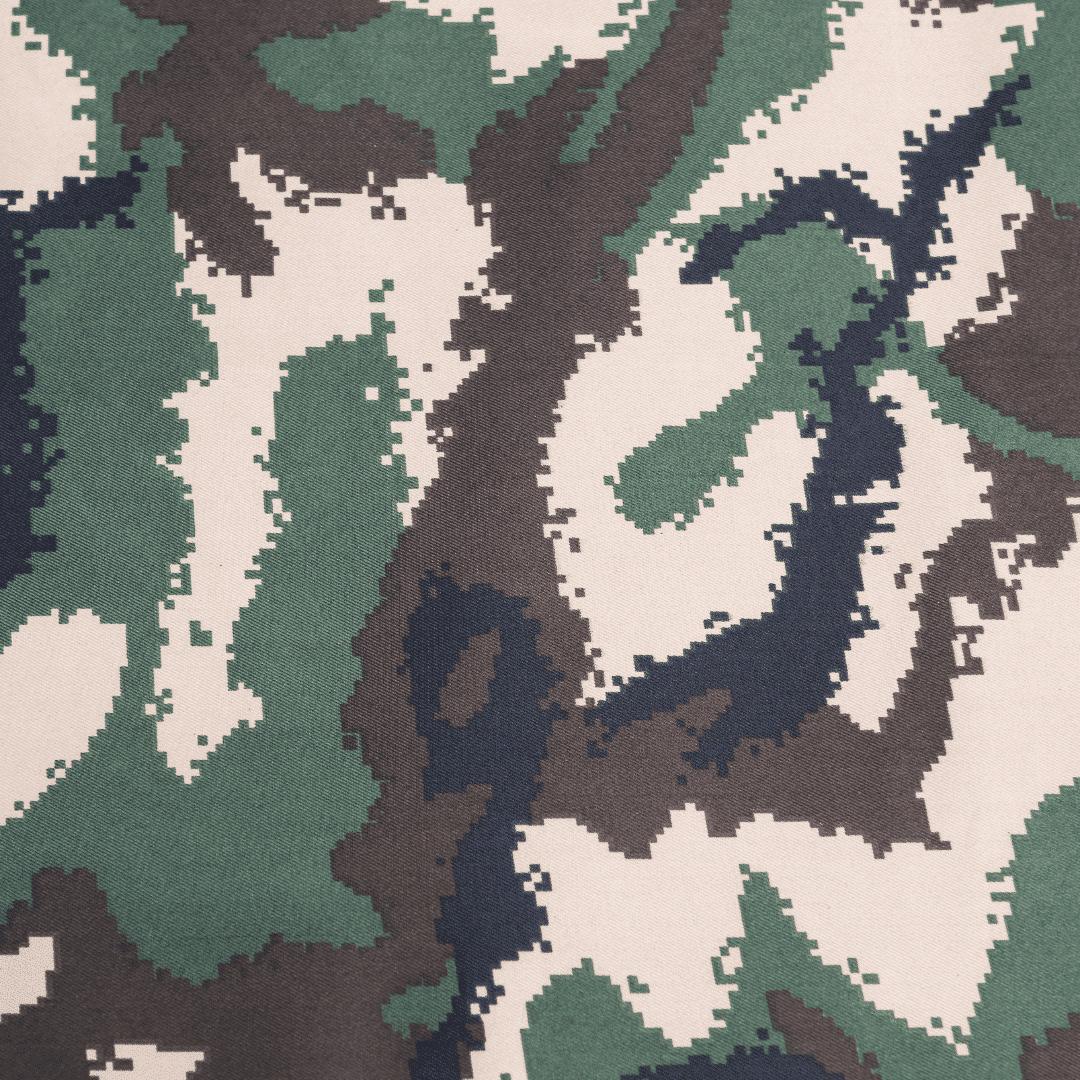 Camouflage print fabric detail on the Superior Pet Goods Camo Dog Mat