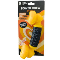 Happy Staffy Co Power Chew Phone phone-shaped rubber and ToughTech nylon chew toy — main product image