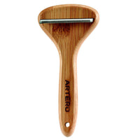Artero Nature Collection de-shedding blade with a bamboo handle and fine-toothed stainless blade