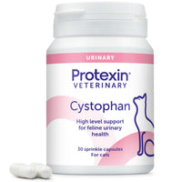 Protexin Veterinary Cystophan urinary and calming support capsules for cats, 30 capsule pack
