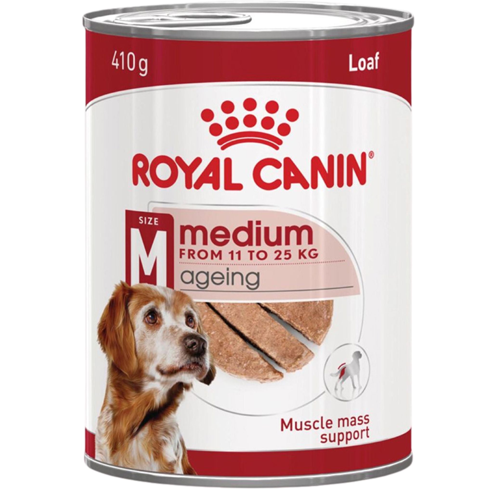 Royal Canin Medium Ageing 7+ Loaf Wet Dog Food Can