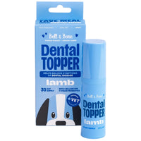 Bell and Bone Lamb Dog Dental Topper packaging design graphic