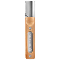 Artero Nature Collection stripping knife with a bamboo handle and toothed stainless steel head