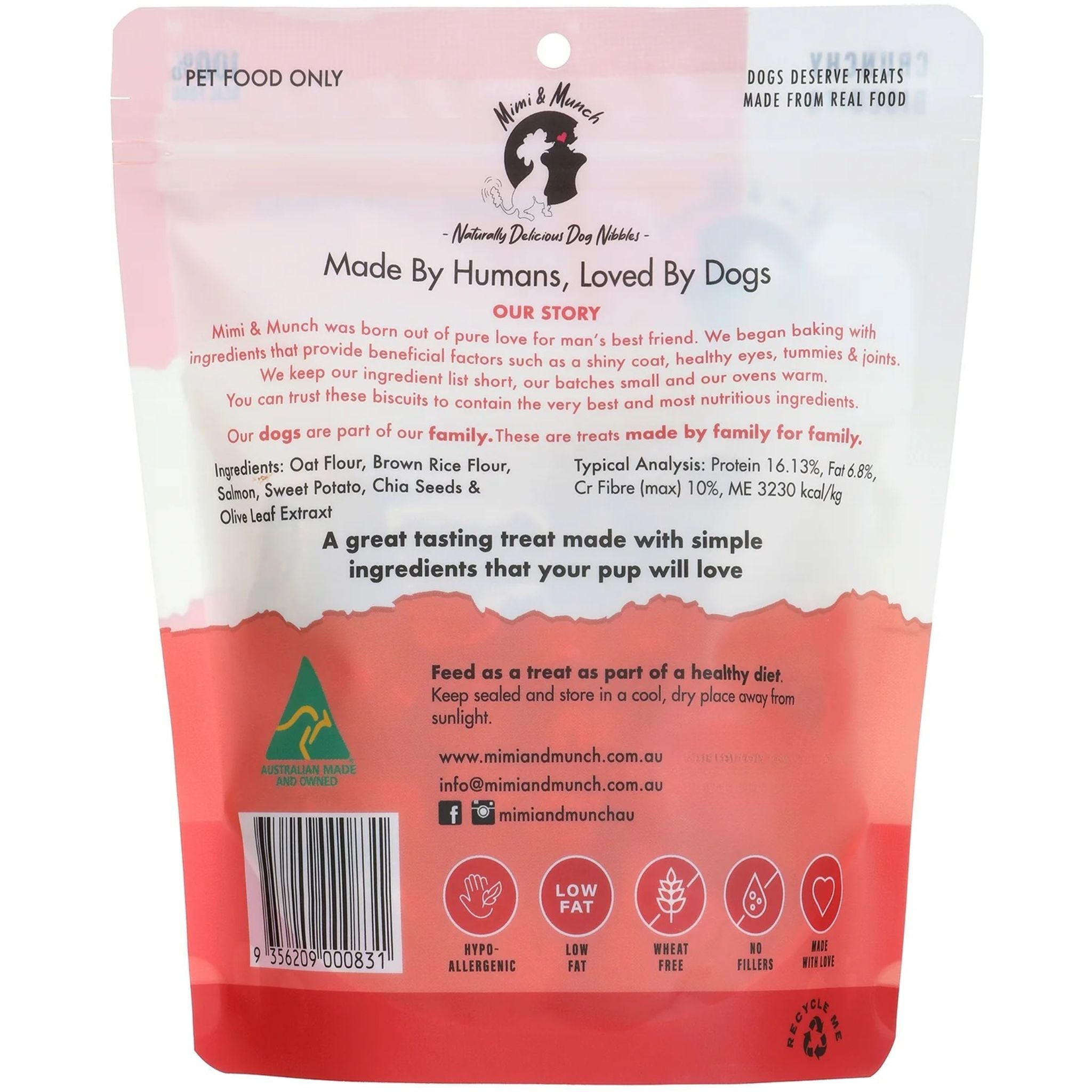 Mimi & Munch Fish & Chips Natural Dog Treats