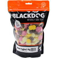 BlackDog Mixed Yoghurt Drops Dog Treats packaging front