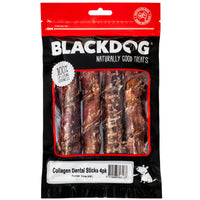 BlackDog Collagen Dental Sticks Dog Treats packaging front