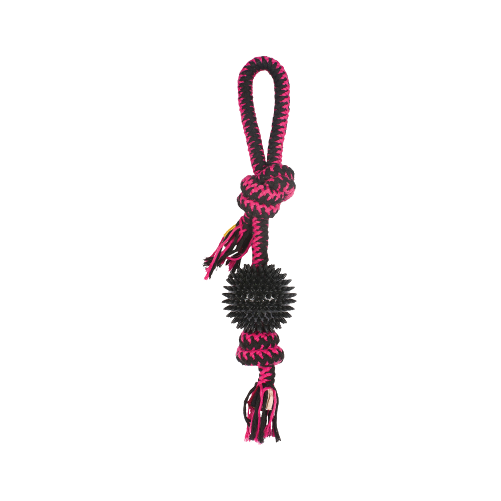 M-Pets TWIST Prickly Ball dog toy – pink