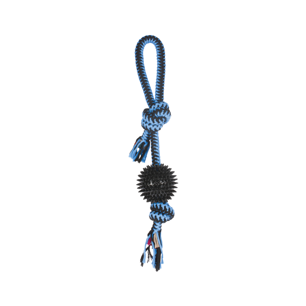 M-Pets TWIST Prickly Ball dog toy – blue