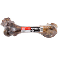 BlackDog Beef Bone in shrink wrap with a wrap-around label