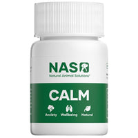 Natural Animal Solutions Calm herbal tablets for cats and dogs — product pack