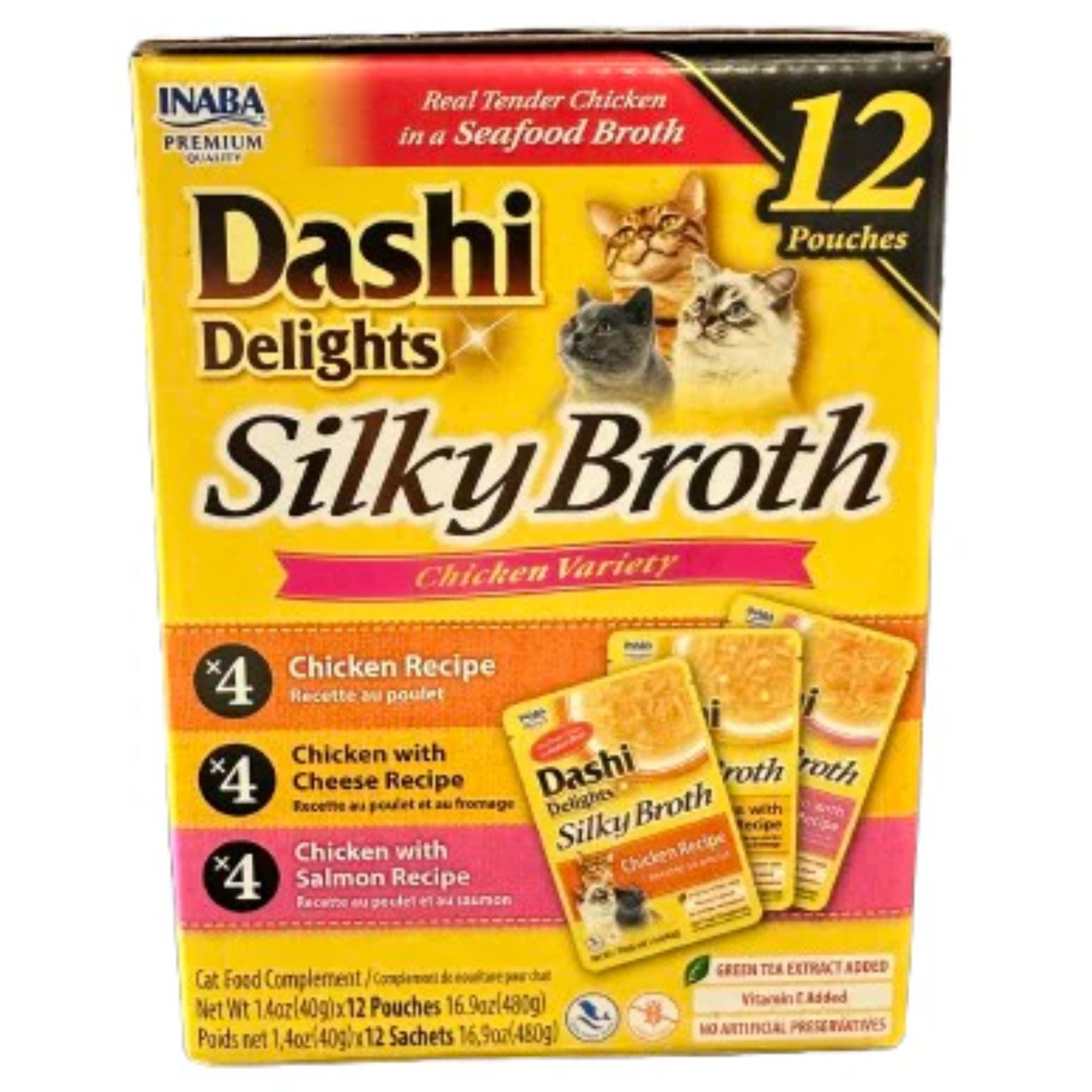 Inaba Cat Treats Dashi Delights Silky Broth Chicken Variety