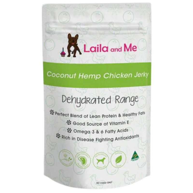 Laila & Me Dehydrated Range Dog Treats Coco And Hemp Chicken - 200g  | PeekAPaw Pet Supplies