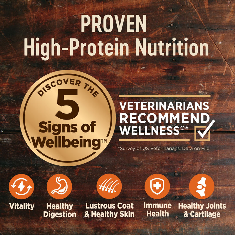 Wellness Core Dry Dog Food Grain Free Large Breed Puppy: Chicken & Turkey - 10.9kg | PeekAPaw Pet Supplies