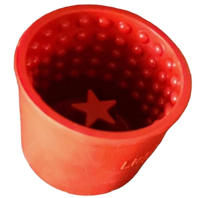 LickiMat Dog Yoggie Pot - Red | PeekAPaw Pet Supplies