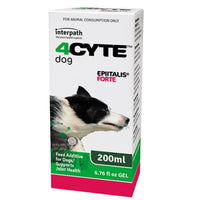 4Cyte Epiitalis Forte Gel for dogs, 50ml, 100ml and 200ml sizes