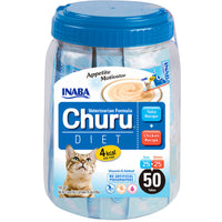 Inaba Churu Diet Puree Tuna Recipe & Chicken Recipe, lickable puree tubes, 50 x 14g, cat treat