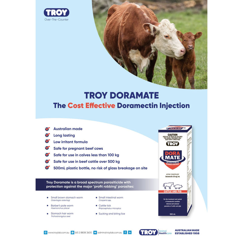 TROY Doramate Injectable Endectocide