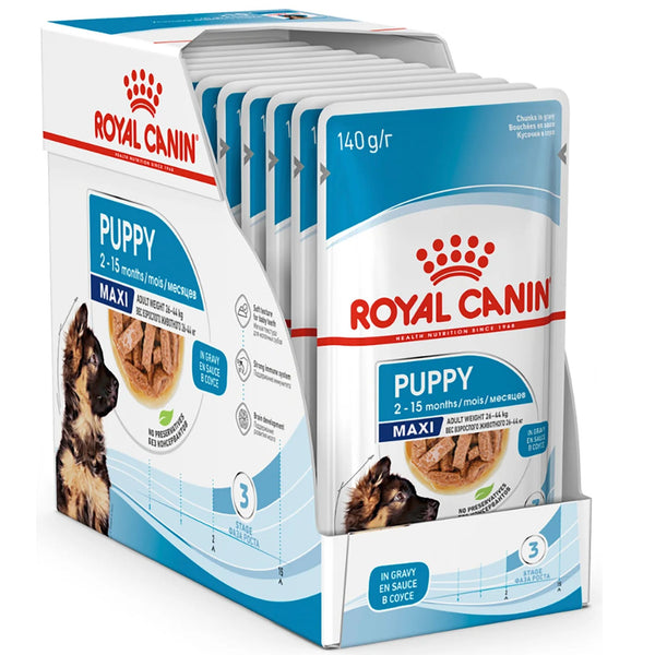 Royal Canin Maxi Puppy 140gx10 Pouches