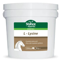 Stance Equitec Essentials L-Lysine amino acid supplement for horses in a 2kg tub