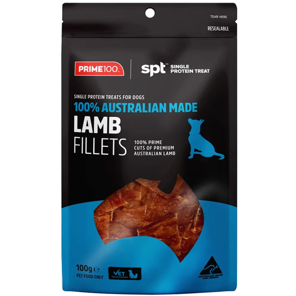 Prime100 SPT Dog Treats Lamb Fillets