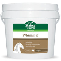 Stance Equitec Essentials Vitamin E antioxidant supplement for horses in a 1kg tub