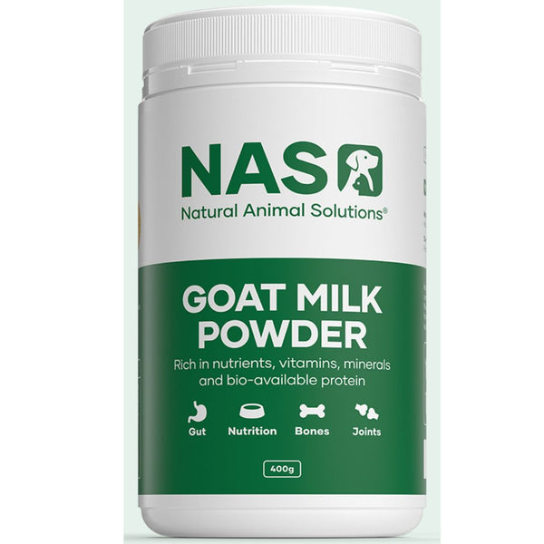 Natural Animal Solutions Goat Milk Powder - 400g | PeekAPaw Pet Supplies