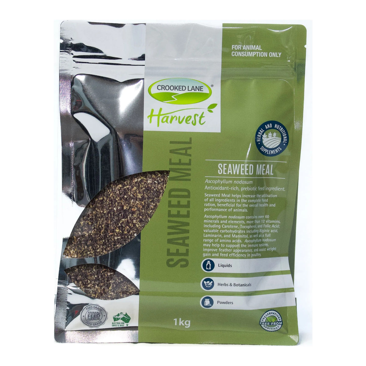 Crooked Lane Harvest Seaweed Meal 1kg – front of pack