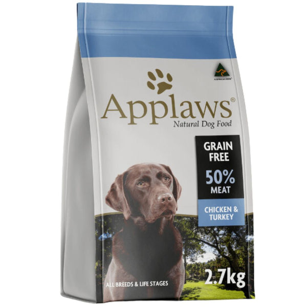 Applaws Natural Dry Dog Food Chicken & Turkey - 2.7kg | PeekAPaw Pet Supplies