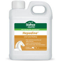 Stance Equitec Hepadine liver and kidney supplement for horses in a 1L bottle